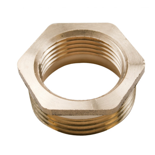 Brass Hexagon Bush - 1" x Â¾" 