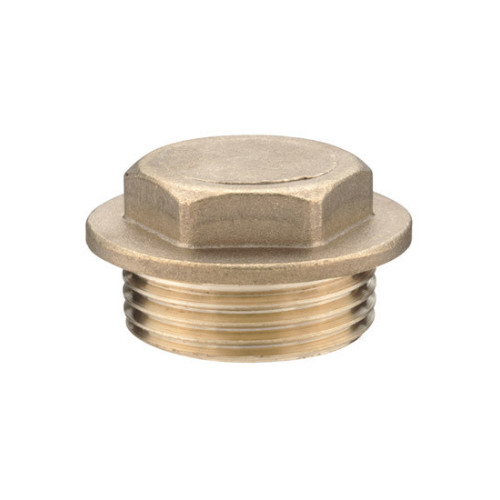Brass Flanged Plug -Â¼" 