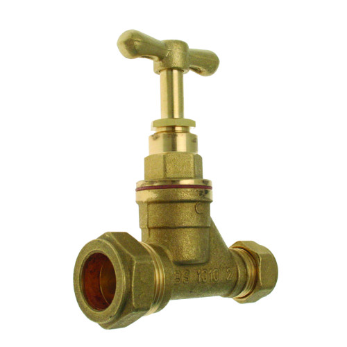 Brass Stopcock - 20mm x 15mm 