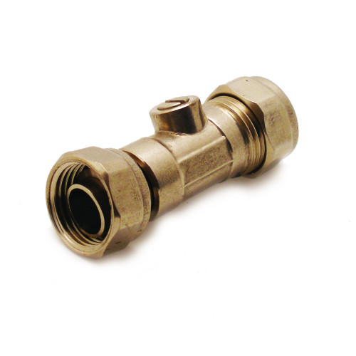 Straight Service Valve - 15mm x Â½" 