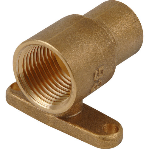 End Feed Wall Plate Coupling - 15mm x Â½" 