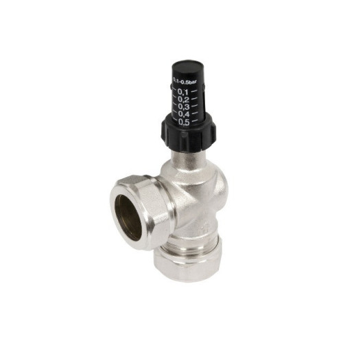 Angled Automatic By-Pass Valve - 22mm 