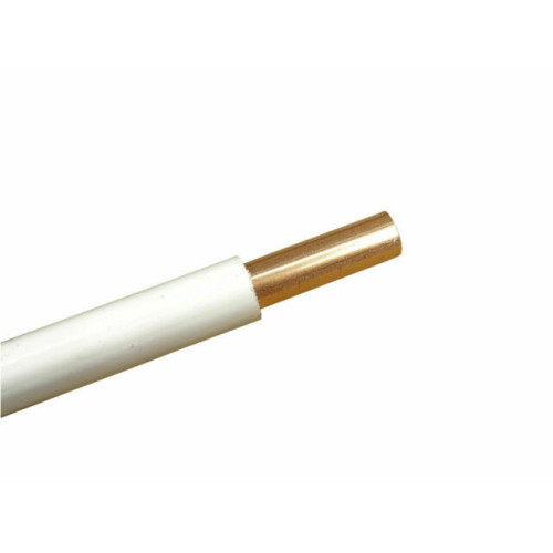 8mm White Plastic Coated Copper Pipe - 1m Brand Image
