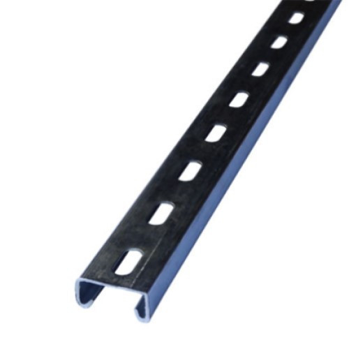 Galvanised Steel Slotted Channel - 41mm x 21mm x 3m 