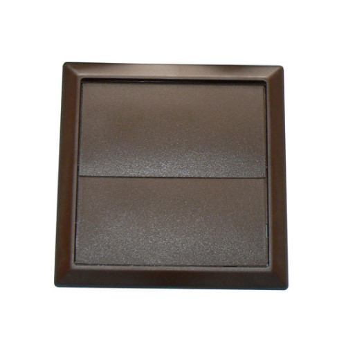 Square Flap Vent (Brown) -100mm 