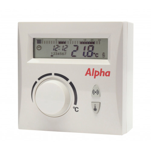 Alpha Easystat Digital Wireless Programmable Thermostat 