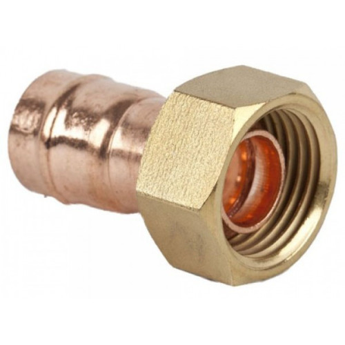 Solder Ring Straight Tap Connector - 15mm x Â½" 