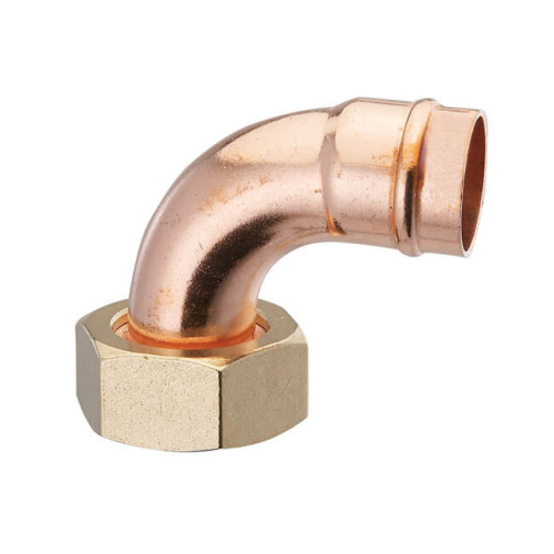 Solder Ring Bent Cylinder Union - 22mm 