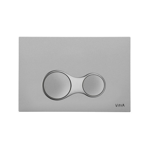 Vitra Sirius Mechanical Flush Plate - Steel - Anti-Fingerprint 