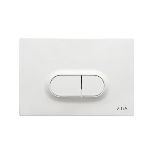 Vitra Loop O Mechanical Flush Plate - Gloss White 