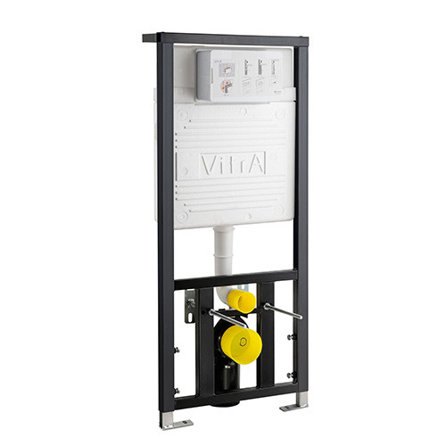 Vitra 1120mm High 120mm Deep Wall Hung WC Frame, Dual Flush (6/3Ltr) 