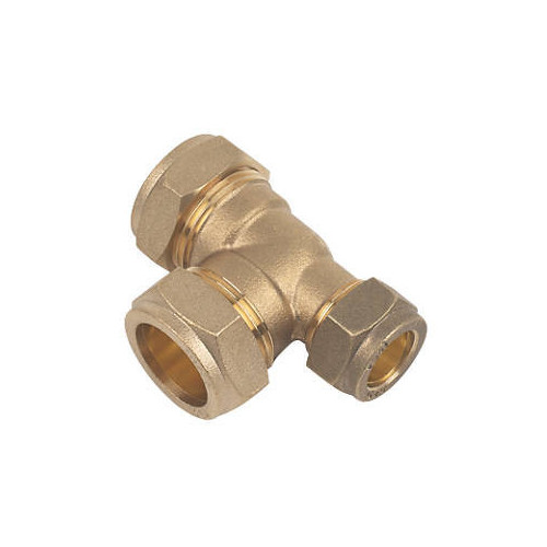 Compression Reducing Tee - 22mm x 15mm x 22mm 
