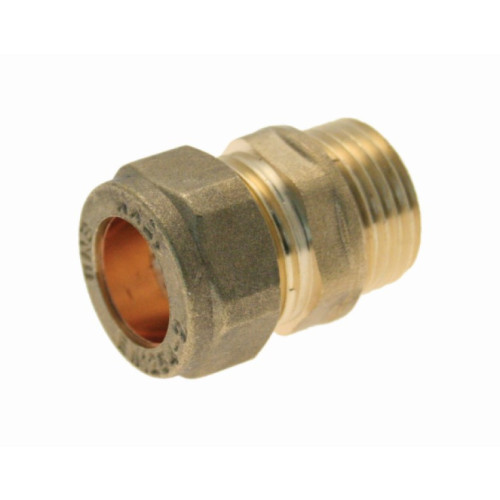 Compression Male Coupling - 15mm x Â½" 
