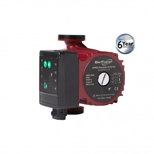 BritTherm UPS2A 25-60/130 Modulating Domestic Heating Circulating Pump