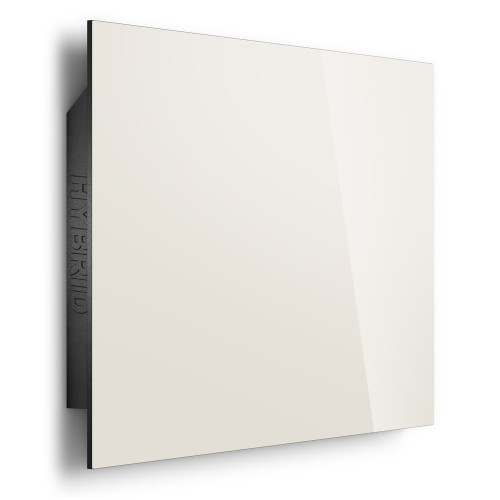 HYBRID 375 white ceramic heating panel on a wall
