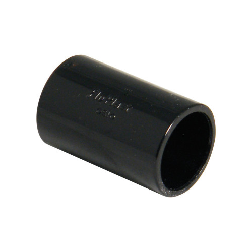 Floplast Overflow Straight Coupling (Black) - 21.5mm 