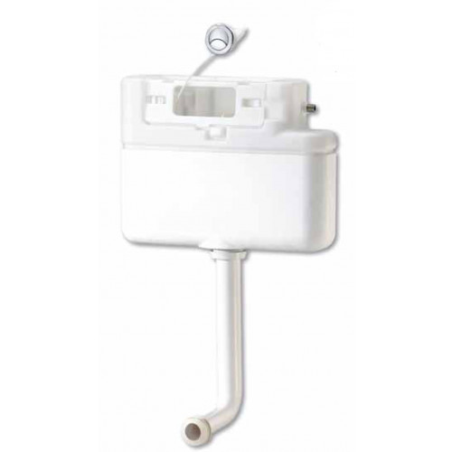 Prozone Dual Flush Concealed Furniture Cistern + Push Button 