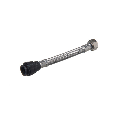 Flexible Tap Connector Push Fit - 22mm x Â¾" x 300mm 