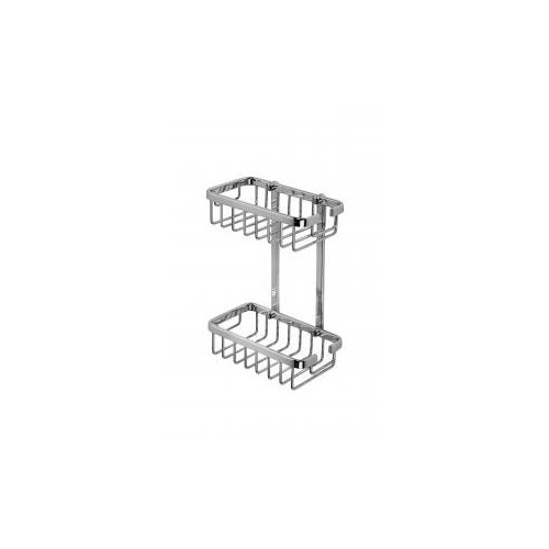 Croydex Slimline Aluminium Two Tier Shower Basket Main