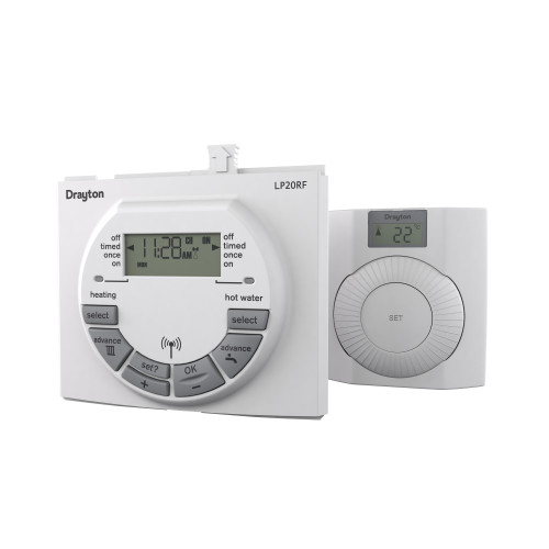 Drayton LP20Rf Clip In Twin Channel Programmable Roomstat Digistat+Rf For Worcester Boilers 