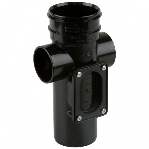 Polypipe Access Coupling (Black) - 82mm 
