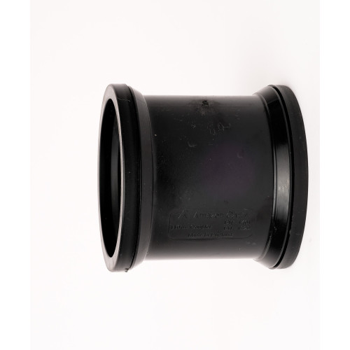 Davant Double Pipe Slip Coupling (Black) - 110mm