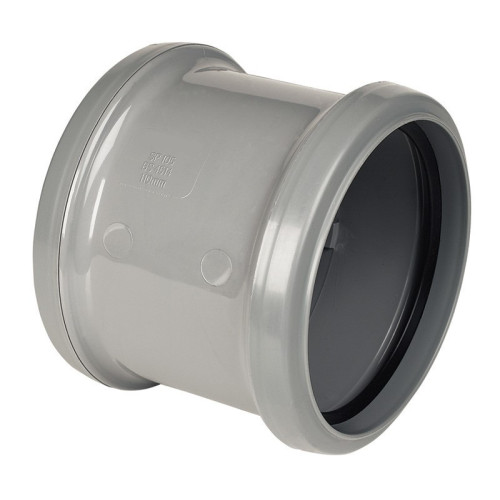 Davant Double Pipe Slip Coupling (Grey) - 110mm 