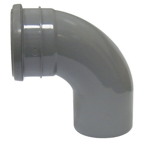 Davant 90° Elbow Single Socket (Grey) - 110mm 