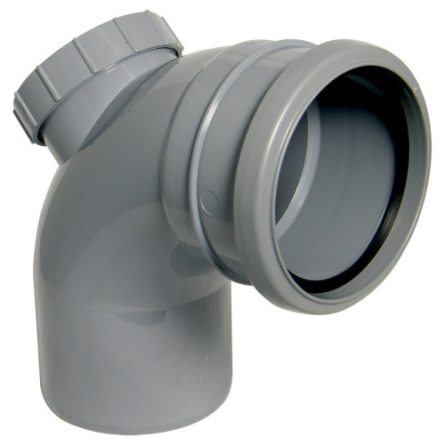 Davant 90Â° Access Elbow Single Socket (Grey) - 110mm 