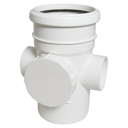 Floplast Access Coupling (White) - 110mm 