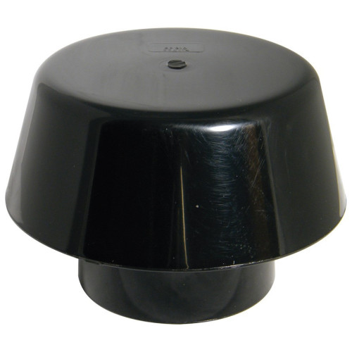 Davant Mushroom Vent Teminal (Black) - 110mm 