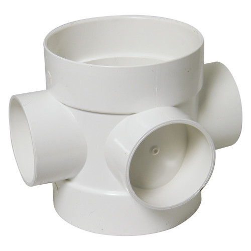 Floplast Short Boss Pipe Coupling (White) - 110mm 