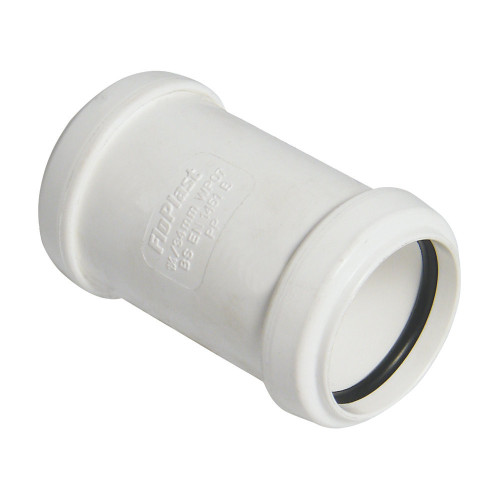 Floplast Pushfit Straight Coupling (White) - 32mm 