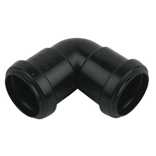 Flolast Pushfit 90° Elbow (Black) - 40mm 