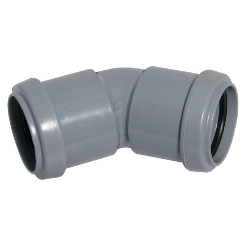 Flolast Pushfit 45° Elbow (Grey) - 50mm 
