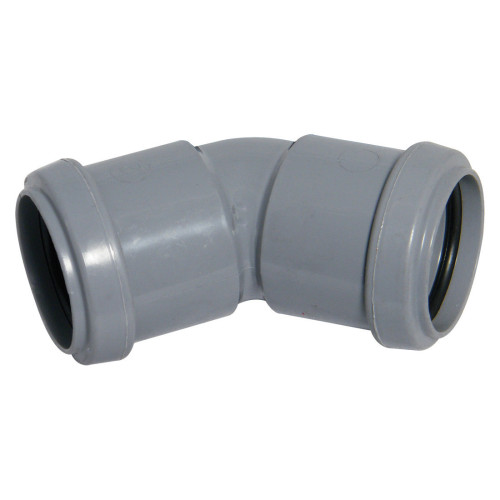 Flolast Pushfit 45Â° Elbow (Grey) - 50mm 