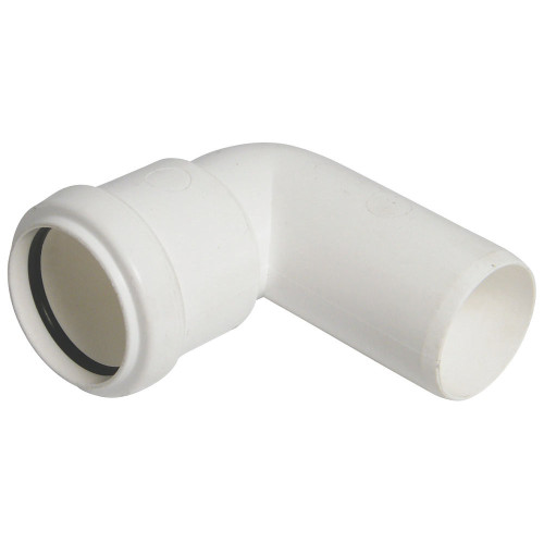 Floplast Pushfit 90° Conversion Elbow (White) - 32mm 