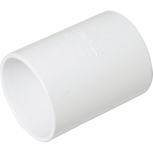 Davant ABS Solvent Weld Straight Coupling (White) - 40mm