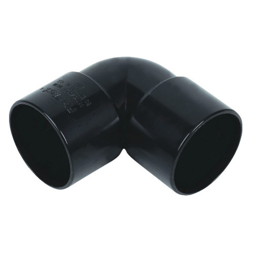 Floplast ABS Solvent Weld 90Â° Elbow (Black) - 50mm 