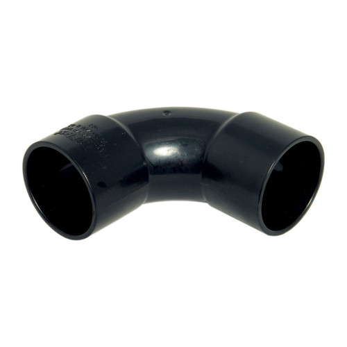 Floplast ABS Solvent Weld Swept Elbow (Black) - 32mm 