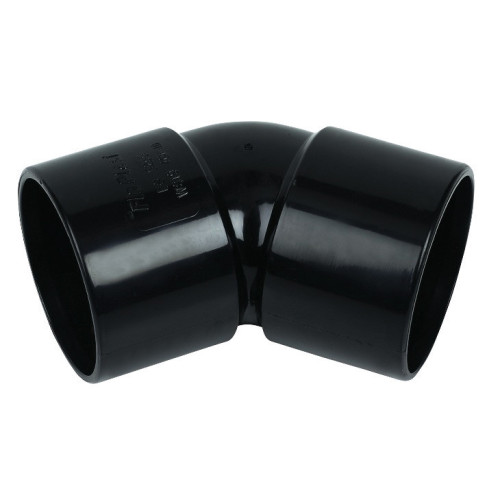 Floplast ABS Solvent Weld 45° Elbow (Black) - 50mm 