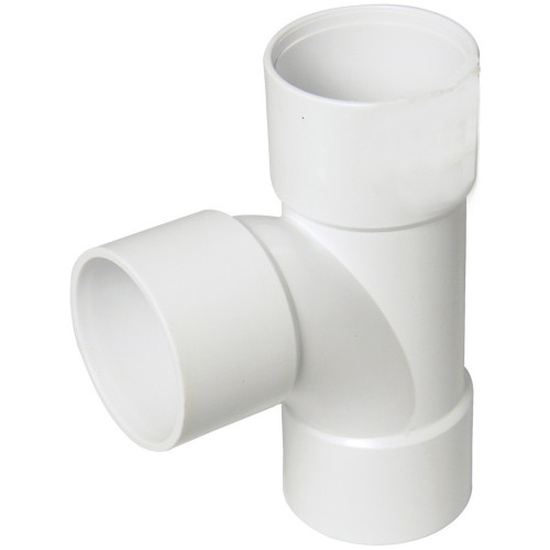 Floplast ABS Solvent Weld Swept Tee (White) - 50mm 