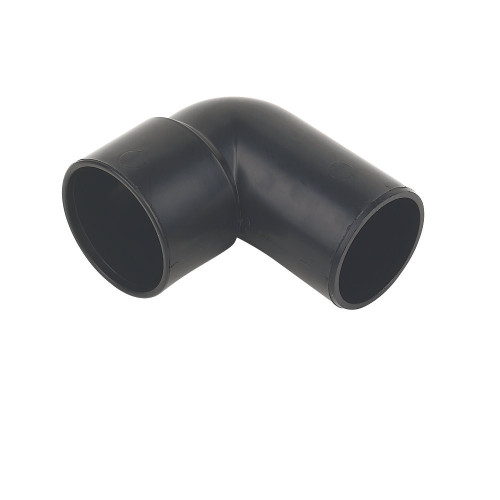 Floplast ABS Solvent Weld 90° Conversion Elbow (Black) - 50mm 
