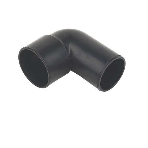 Floplast ABS Solvent Weld 90Â° Conversion Elbow (Black) - 40mm 