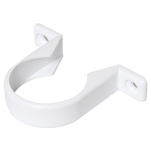 Floplast ABS Solvent Weld Pipe Clip (White) - 40mm 