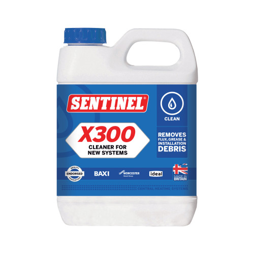 Sentinel X300 Universal Central Heating Cleaner - 1Ltr 