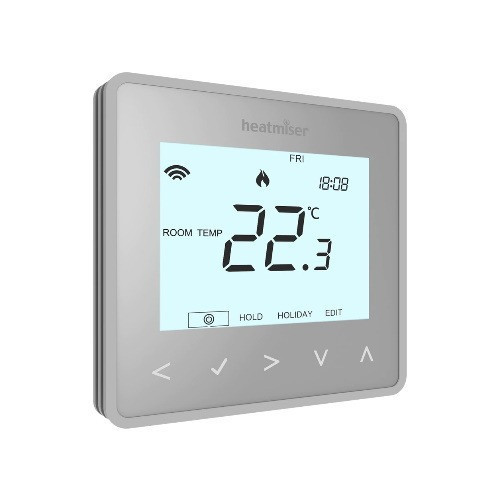 Heatmiser neoAir Wireless Smart Thermostat Control - Silver