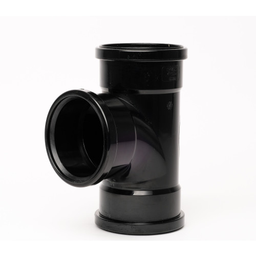 Davant 90Â° Branch Triple Socket (Black) - 110mm