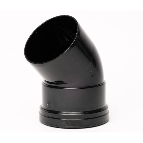 Davant 45&Acirc;&deg; Elbow Single Socket (Black) - 110mm