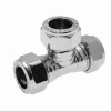 15mm Chrome Compression Equal Tee